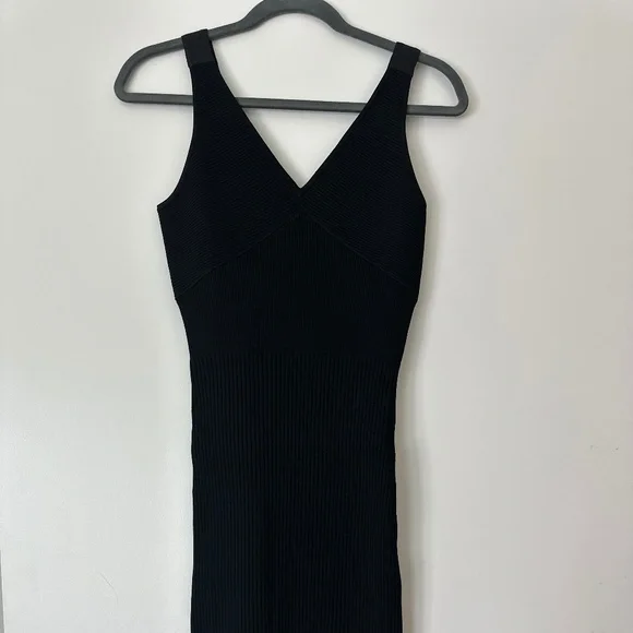 white christmas dresses Women's Off White Variegated Rib Knit Dress